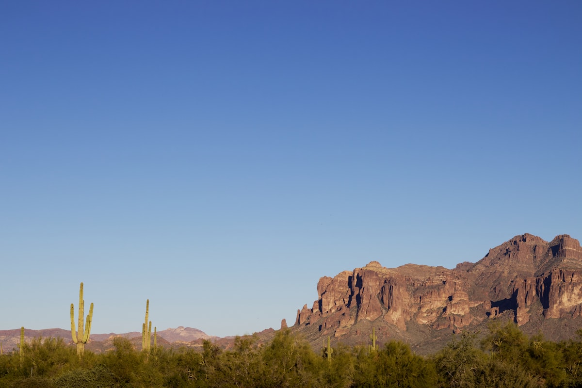 The Superstition Mountains near Apache Junction, Arizona