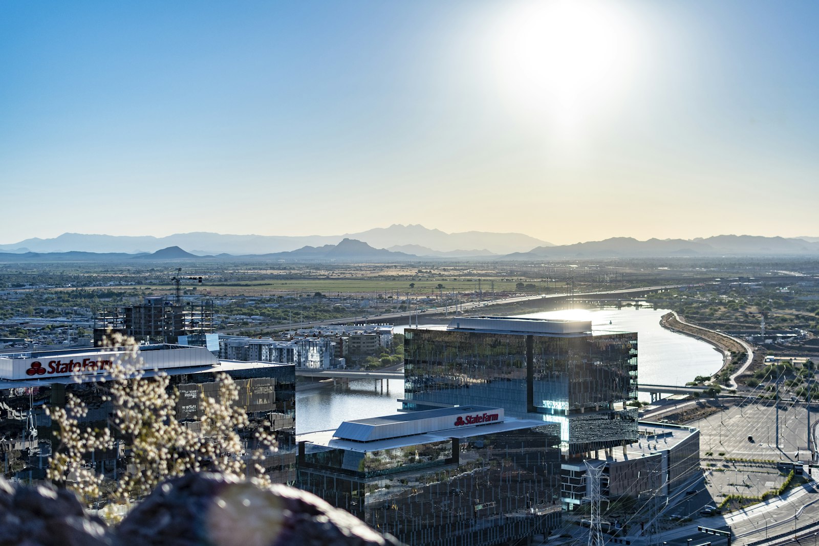 Tempe Town Lake and the Tempe skyline